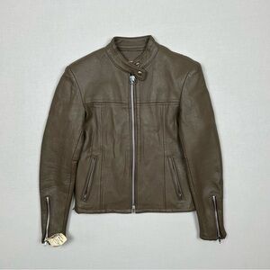 Vintage 70s Lamb Skin Leather Jacket